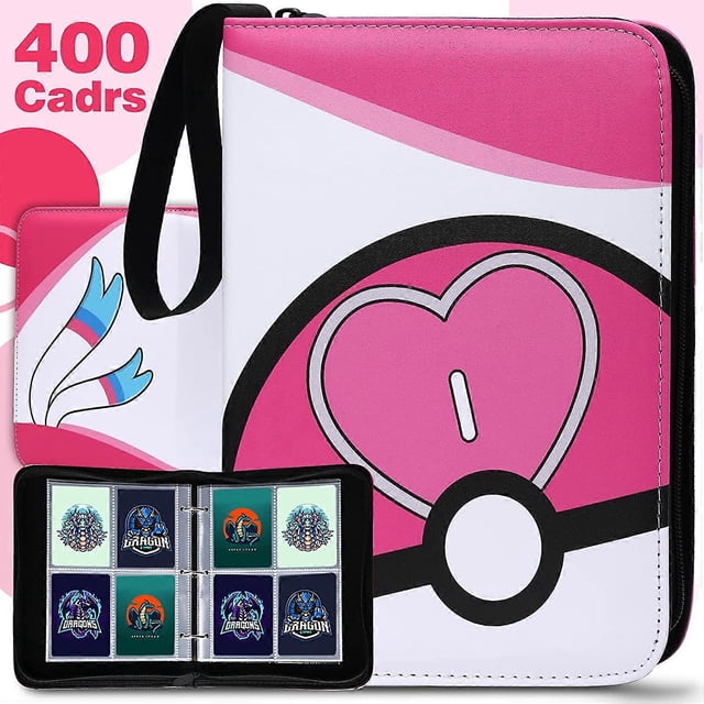 Carpeta de tarjetas coleccionables ZHAOCHENG con fundas y cremallera PARA 400 tarjetas