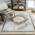 thumbnail image 2 of Beige Medallion Area Rugs for Living Room Washable Rugs Boho Moroccan Area Rug Soft Neutral Geometric Bohemian Carpet Distressed Indoor Rug for Bedroom Dining Room Office Foldable Nonslip Rug, 2 of 9