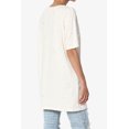thumbnail image 4 of TheMogan Women's Unisex Splashed Relaxed Fit Crew Neck Short Sleeve Tee T-Shirt, 4 of 7