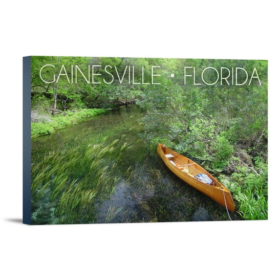 Gainesville, Florida, Headwaters of the Ichetucknee, (12x18 Wrapped Canvas, Wall Decor, Artwork)