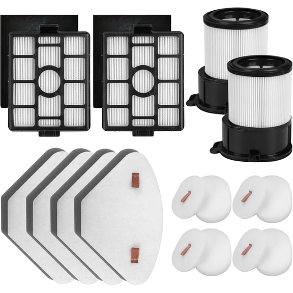 Replacement for Shark IP3251, IP3251C, IP3253, 2 PACK Auto-empty Dock Hepa Filter   4 PACK Pre-motor Filter Assembly & 2 PACK Handheld Vacuum Post-motor Filter  4 PACK Pre-moter Filters