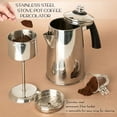 thumbnail image 5 of Mixpresso Stainless Steel 12-Cup Coffee Percolator, Stovetop Coffee Maker 52 Oz, 5 of 7