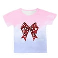 thumbnail image 4 of Godom Girls Super Soft Short Sleeve T-Shirts Crewneck Casual Tops Tees Blouses Girls' Summer T Shirts, 4 of 5