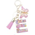 thumbnail image 1 of ORUYROP Initials Letter Keychain Pink Tassel Butterfly Pendant for Women Girls Wallet Backpack Purses, 1 of 4