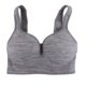 thumbnail image 1 of Mujer Yoga Fitness Stretch Entrenamiento Camiseta sin mangas Chaleco sin costuras Sujetador deportivo acolchado inalámbrico (Gris S), 1 of 6