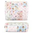 thumbnail image 1 of Set de bolsas de maquillaje Lestp de viaje acolchadas de algodón con soporte para brochas, 1 of 6