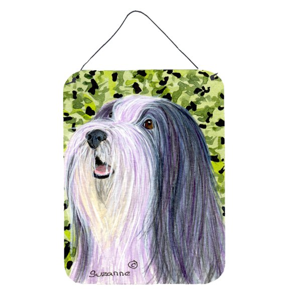Caroline's Treasures SS8808DS1216 Bearded Collie Wall or Door Hanging Prints, 12x16, multicolor