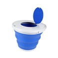 thumbnail image 4 of Cubo plegable con tapa para fregona, ideal para autocaravanas y camping. azul, 4 of 9