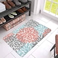 thumbnail image 3 of MKHERT Dahlia Pinnata Flower Coral Gray and Light Blue Doormat Rug Home Decor Floor Mat Bath Mat 23.6x15.7 inch, 3 of 3