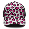 thumbnail image 3 of Leopard Print Baseball Cap Adjustable Size – Stylish Spliced Design Trucker Hat, Dad Hat with Full Print Front & Brim, Breathable Cotton Blend Snapback for Sports, Travel & Daily Wear, 3 of 3