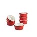 thumbnail image 3 of 10 Strawberry Street Roma Ramekin Set of 6, 4 oz, Red, 3 of 4