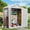 Gray 6x3 FT, variant on Plastic Outdoor Storage Sheds with Floor and Lockable Door, Compact Resin Outdoor Storage Cabinet Waterproof, Garden Shed/Tool Shed for Backyard, Patio, Lawn, Grey