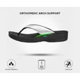 thumbnail image 5 of AEROTHOTIC Flip Flops for Women with Arch Support Plantar Fasciitis Orthopedic Cushioned Footbed Comfortable Non-Slip Sole with Padded Straps Dressy Casual Recovery Women Sandals, 5 of 7