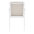 thumbnail image 4 of Compamia Pacific Sling Arm Chair White Frame Taupe Sling, Set of 2, 4 of 7