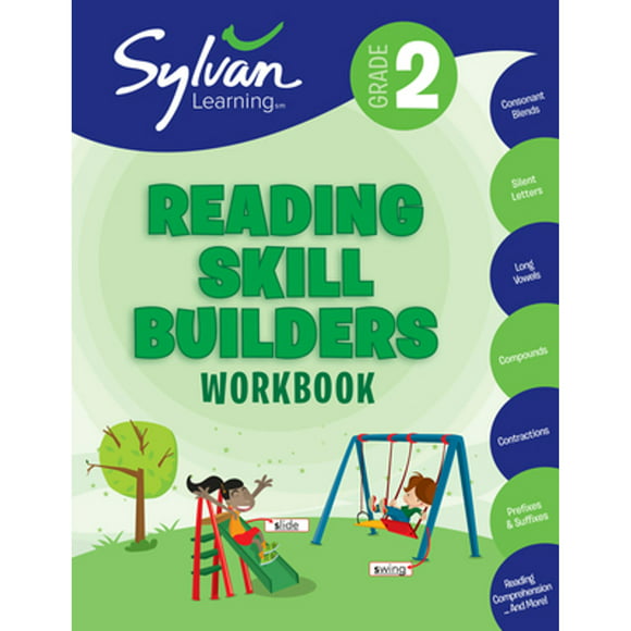 Pre-Owned 2nd Grade Reading Skill Builders Workbook: Consonant Blends, Silent Letters, Long Vowels, (Paperback 9780375430268) by Sylvan Learning