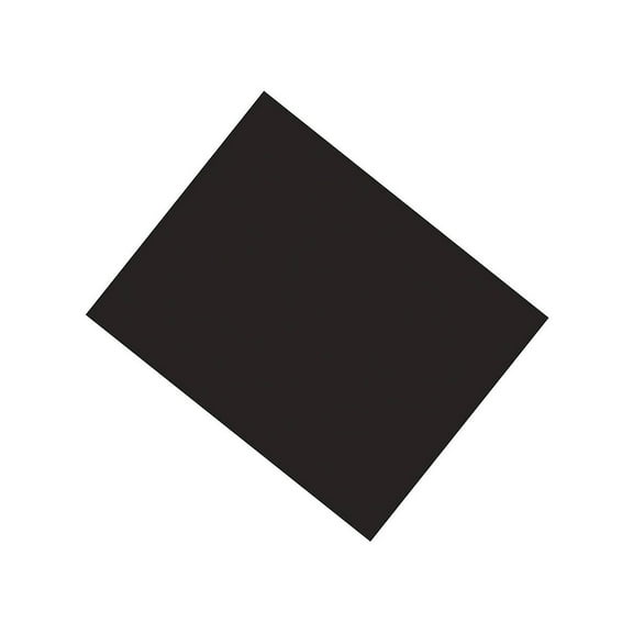 Coated Poster Board, 22" x 28", Black, Pack of 25