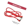 thumbnail image 2 of unbranded Cable De Carga USB Tipo C Rojo Con En Ángulo De 90 Y Resistencia Ultra Duradera Para Teléfonos, 2 of 8