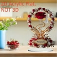 thumbnail image 5 of Cevemin Elegant Red Rose Acrylic Desktop Ornament for Mother's Day - Handmade Flower Decor, Perfect Gift for Mom, Unique Home & Office Decoration, 5 of 7