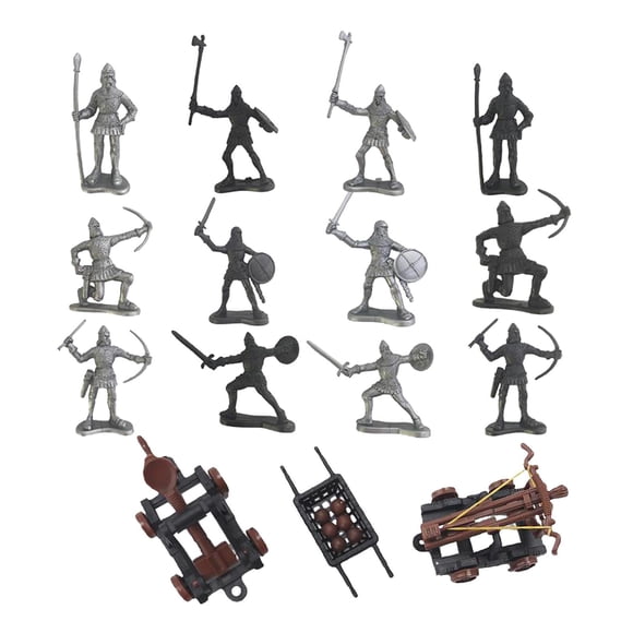 Figurines de Soldats Knights Medieval Soldats Modèle Figurine d'Action Jouets de Soldat