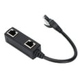 thumbnail image 2 of Répartiteur de Câble Ethernet, Excellente Performance de Connexion 1 Mâle à 2 Femelles RJ45 Adaptateur pour Maison pour Bureau pour Réseaux, 2 of 8