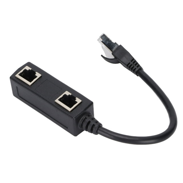 Ethernet Cable Splitter, RJ45 Splitter Adapter Multifunctional For Office For Home For Networks