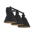 thumbnail image 2 of Trade Winds Marco 3-Light Bathroom Vanity Light in Matte Black, 2 of 6