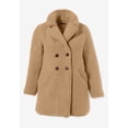 thumbnail image 5 of Roaman's Women's Plus Size Double Breasted Teddy Coat, 5 of 6