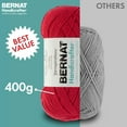 thumbnail image 3 of Bernat® Handicrafter Cotton™ #4 Worsted (Medium) Cotton Yarn, Off White 14oz/400g 674 Yards, 3 of 8