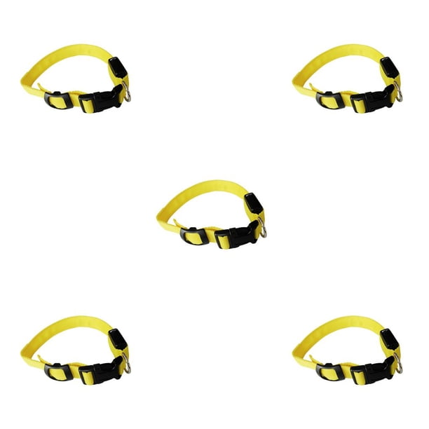Collar LED Greeniant de nailon para perros y mascotas carga USB seguridad nocturna XS S M L XL