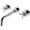 Chrome plating, variant on Wall Mounted Faucet Bathroom,Two Handle Wall Mounted Faucet Bathroom,with 360° Swivel Spout Basin Mixer Tap,Chrome Plated,C-Split