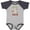 Baseball Heather and Navy, variant on Inktastic My Aunt Loves Me Llama Boys or Girls Baby Bodysuit
