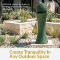 thumbnail image 3 of Sunnydaze Desert Spring Modern Green Polyresin Solar Fountain with Battery, 3 of 12