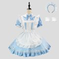 thumbnail image 5 of Levmjia Women Maid Costume Set Short Sleeve Dress Bow Tie Soft Cute Fashion Outfit Halloween Theme Party Carnival Holiday Themed, 5 of 9