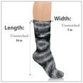 thumbnail image 3 of Basico Lightweight Slouchy socks for women | Black Tie Dye Slouch Socks for Girls | Scrunch Socks | (3PK, Shoe Size 5-9 1/2), 3 of 5