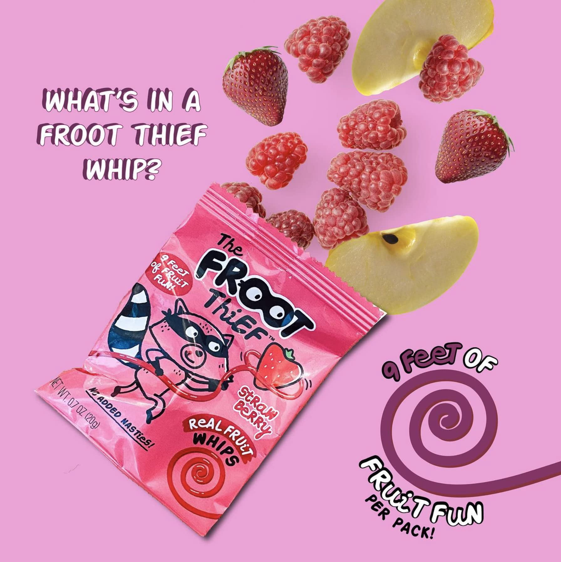 The Froot Thief Real Fruit Whips, 20 Count (14 Ounce)