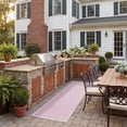 thumbnail image 3 of Safavieh Courtyard Finnian Solid Indoor/Outdoor Runner Rug, Ivory/Pink, 2'3" x 8', 3 of 10