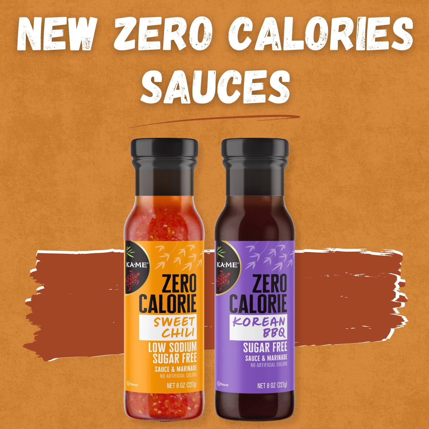 (2 pack) KA-ME Zero Calorie Sugar Free Low Sodium Sweet Chili Sauce and Marinade, 8oz