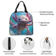 thumbnail image 3 of Yiaed Cute Underwater Axolotl Print Insulated Lunch Bag Reusable Cute Tote Lunch Box, Leakproof Cooler Lunch Bags for Work Office Travel School Picnic, 3 of 5