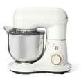 thumbnail video image 2 of Beautiful 3.5 Qt Stand Mixer, White Icing with Flat Beater, Dough Hook, Balloon Whisk, 2 of 20