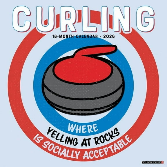 Curling 2026 Wall Calendar, (Paperback)