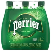 Perrier Sparkling Carbonated Water – 6x500 mL Plastic Bottle