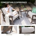 thumbnail image 5 of Natural Expressions 3 Piece Patio Rocking Bistro Set, Outdoor Conversation Chairs Set with 2 Metal Rockers with Thick Cushions and Coffee Table, 5 of 7