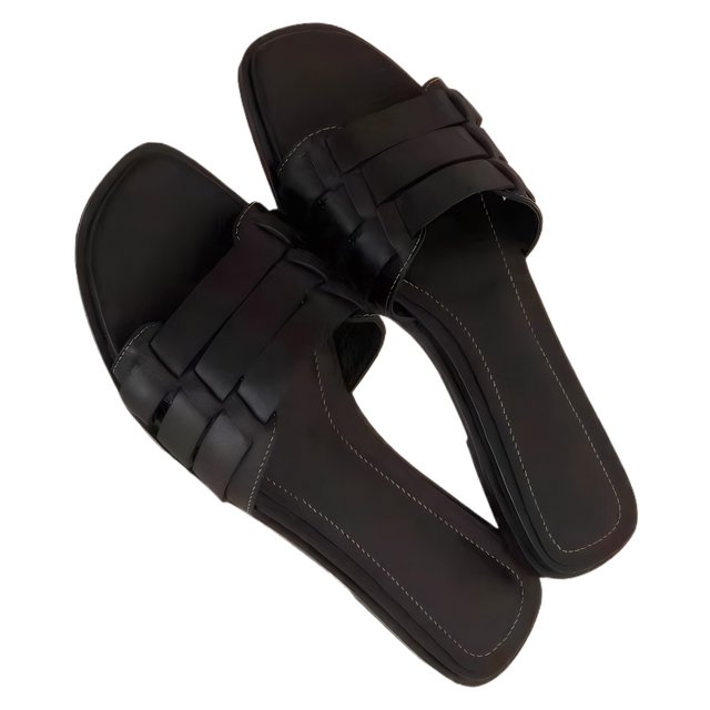 Zapatos Verano Casa Sandalias Planas Con Cruzadas para Mujer