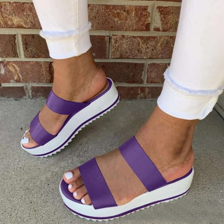 

Summer Flip Flops Fashion Thick Bottom Causal Wedges Women Shoes