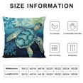 thumbnail image 5 of COMIO   Ocean Beach Outdoor Pillow Covers Coastal Sea Turtle- Starfish- Sea Horse-Fish Cushion Cover Sea Theme Home Decorative Pillowcases, 5 of 5