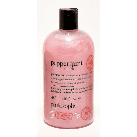 Philosophy Peppermint Stick Hydrating Shower Gel, 16 oz – Refreshing Body Cleanser