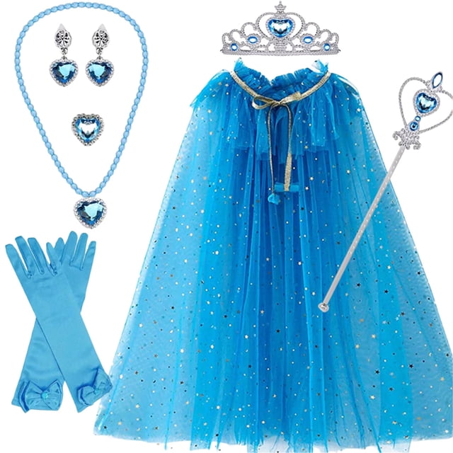 Txlixc Capa de princesa, collar de varita de la Corona de la chica Txlixc moda