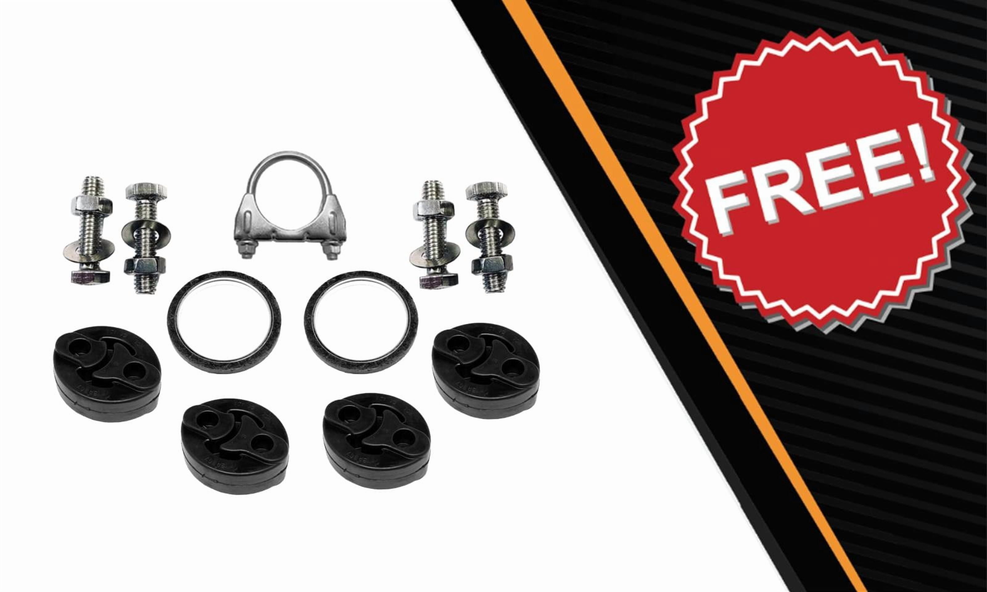 Northeastern Exhaust | Stainless Steel Exhaust Resonator & Muffler Kit Fits Toyota Camry 2002–2006 3.0L | Free Gaskets, Hangers, Clamp & Bolt Kit Included | Direct-Fit Replacement