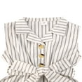 thumbnail image 3 of Combinaison à Col Rabattu Jambe Large Bébé Fille Romper avec Bande Ceinture Sans Manches, 3 of 7