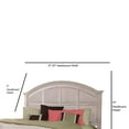thumbnail image 2 of American Woodcrafters Sedona 5/0 Panel Headboard - Cobblestone White, 2 of 2